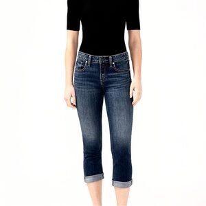 Silver Jeans Suki Denim Capris 30‎